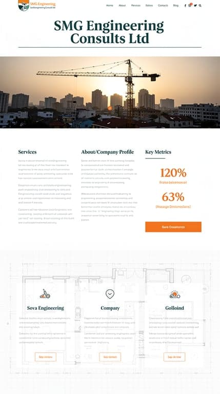 SMG Engineering Consults — Minimalist Swiss-Style Homepage