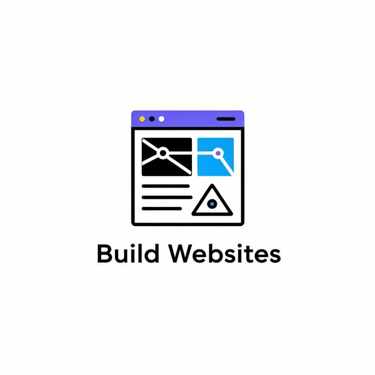 A logo for my SaaS application that builds websites with AI. 