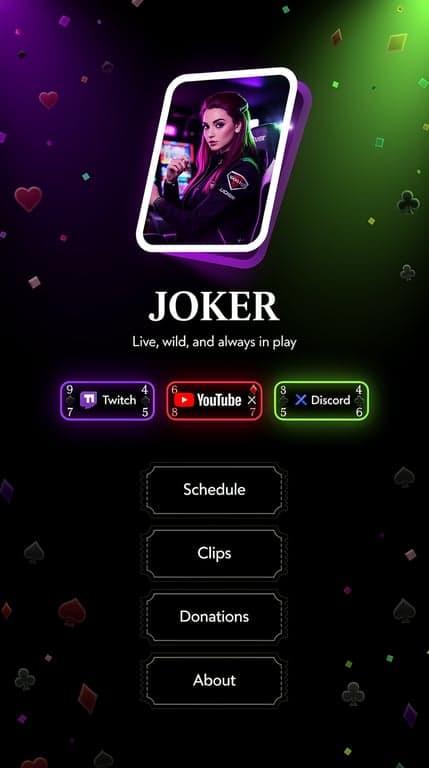 Joker Streams Premium Link Page