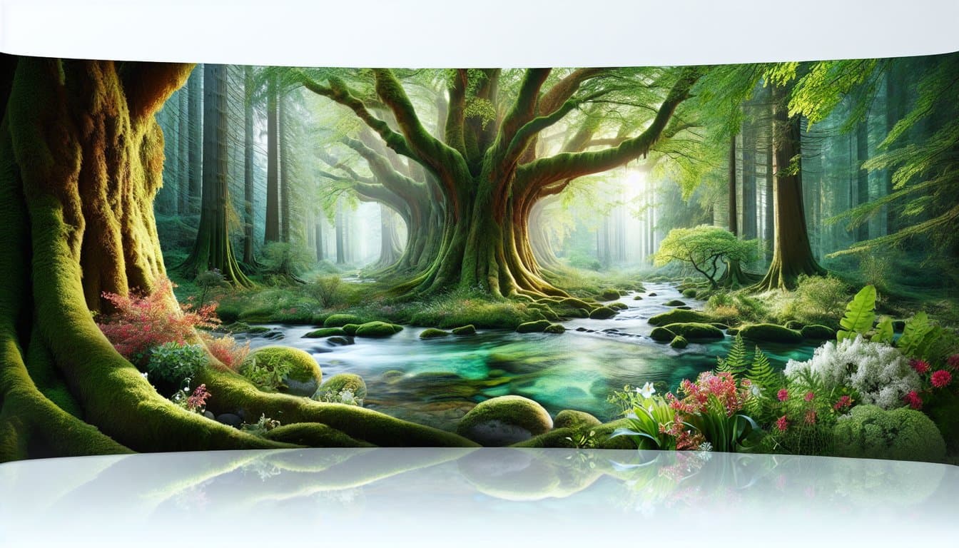 a peaceful and serene