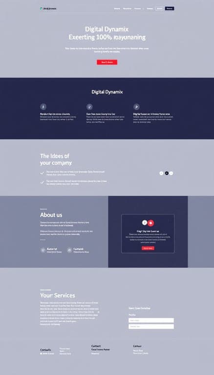 Digital Dynamix One-Page Website Design