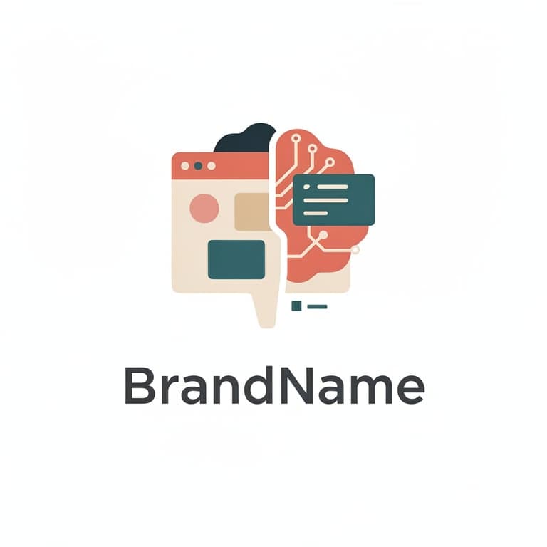 A logo for my SaaS application that builds websites with AI. 