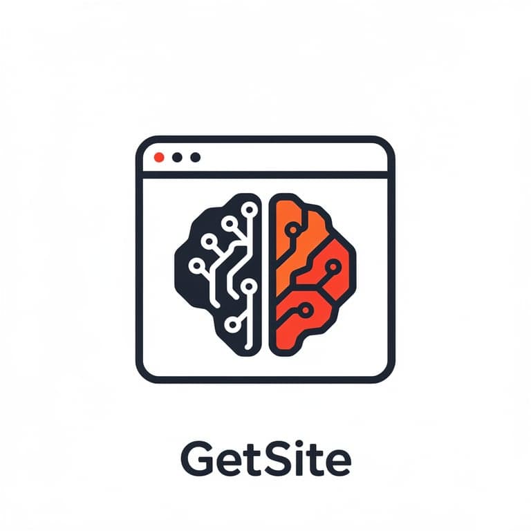 A logo for my SaaS application that builds websites with AI. It's called GetSite. 