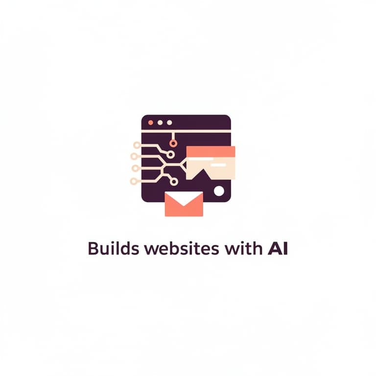 A logo for my SaaS application that builds websites with AI. 
