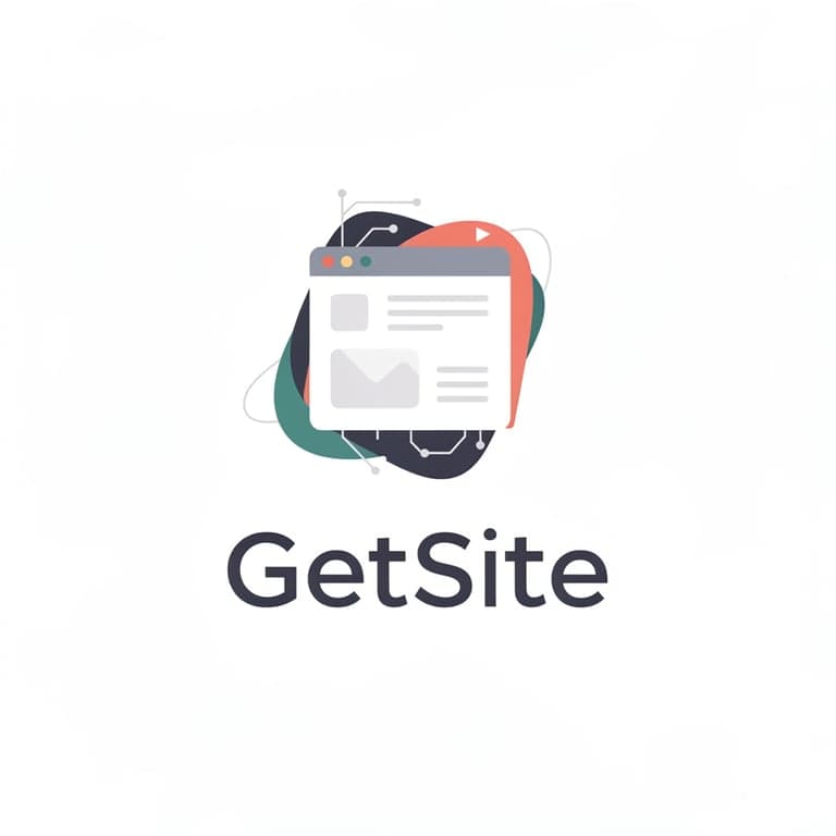 A logo for my SaaS application that builds websites with AI. It's called GetSite. 