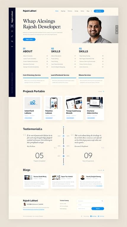 Rajesh Lakhani — Minimal Corporate Portfolio