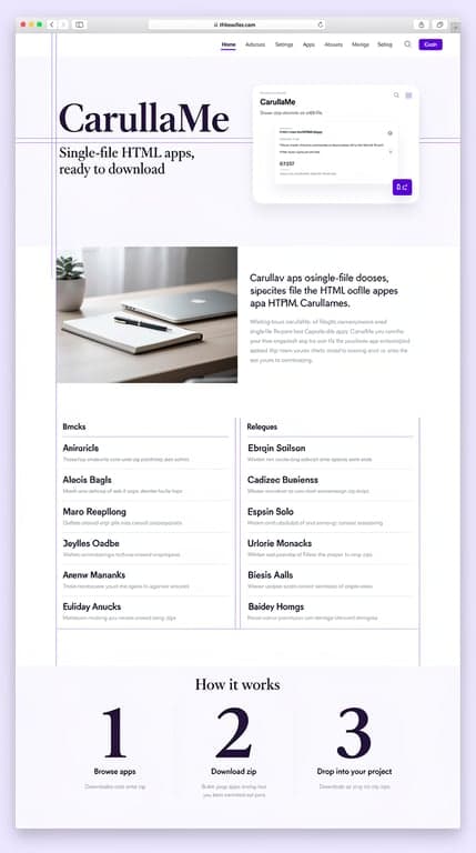 CarullaMe Editorial Homepage Mockup