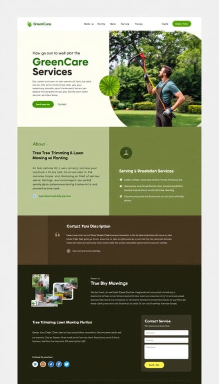 GreenCare Services Web Design