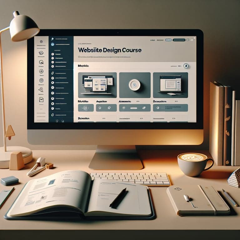 For a website design course 