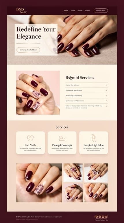 DND Nails Anaheim — Wine & Blush Spa-Editorial Homepage
