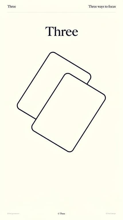 Three — Minimal Monochrome Landing