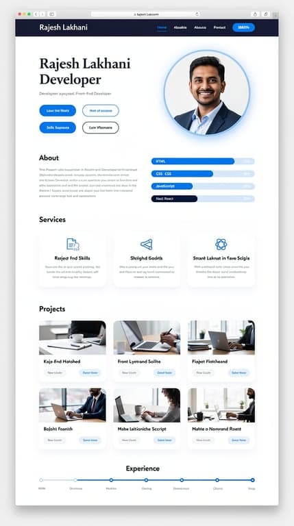 Rajesh Lakhani — Front-End Developer Portfolio