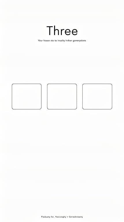 Three — Ultra-Minimal Monochrome Landing
