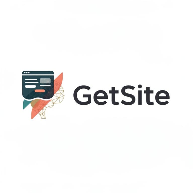 A logo for my SaaS application that builds websites with AI. It's called GetSite. 