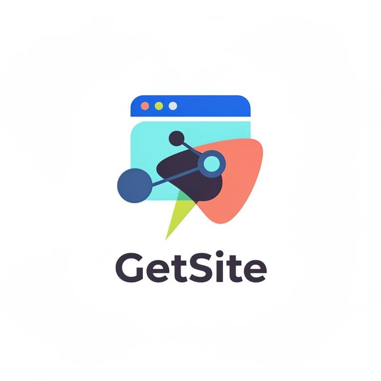A logo for my SaaS application that builds websites with AI. It's called GetSite. 