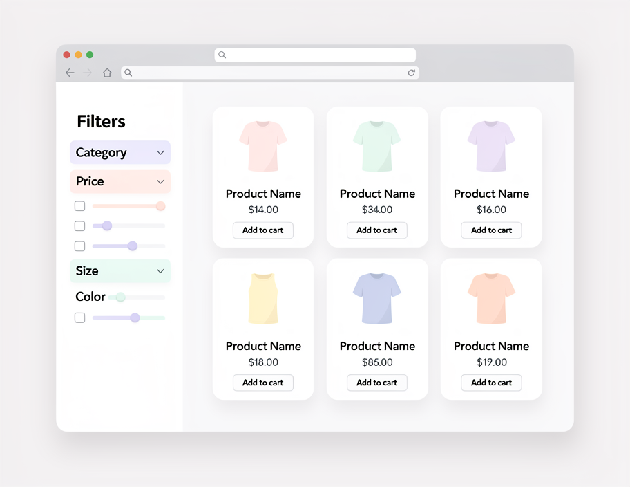 E-commerce Collection Page Mockup