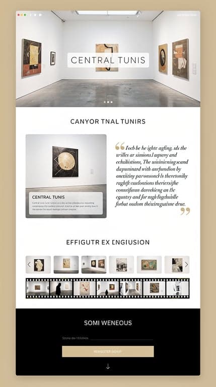 CENTRAL Tunis Museum-Grade Homepage