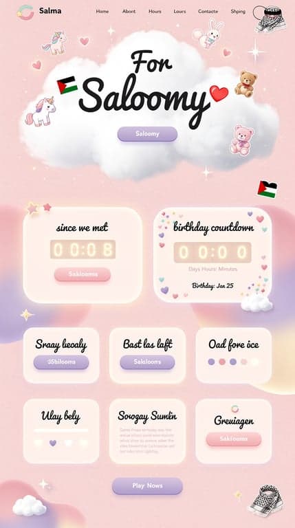 Saloomy's Dreamy Pastel Homepage