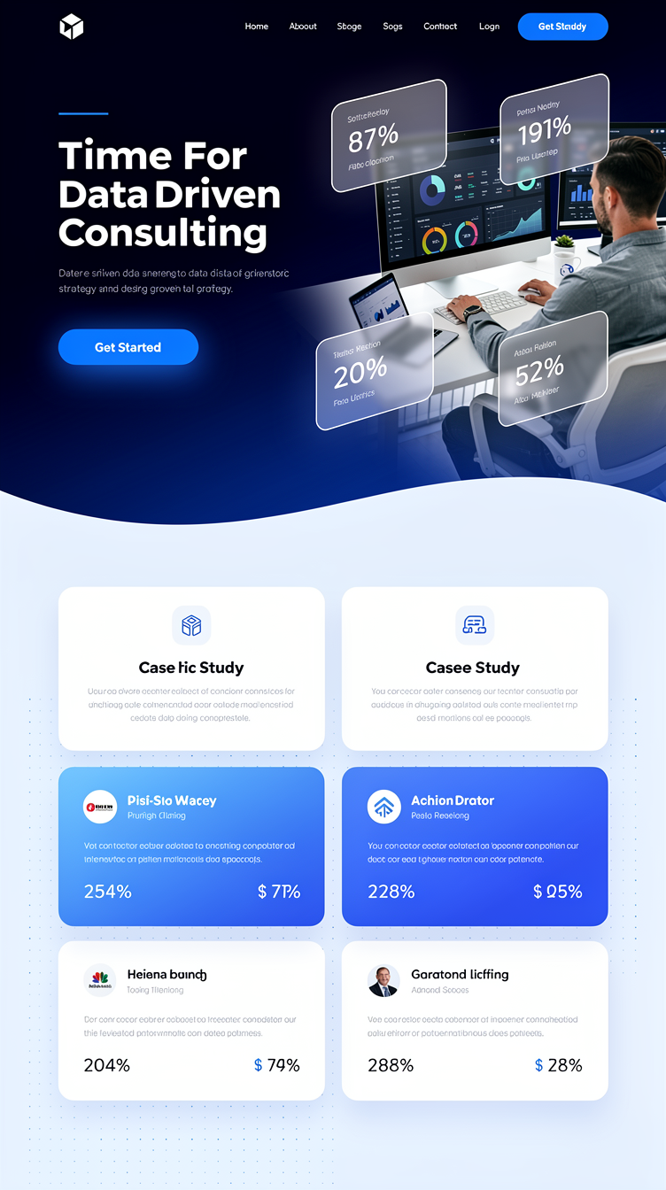 Data-Driven Growth Consulting Landing Page