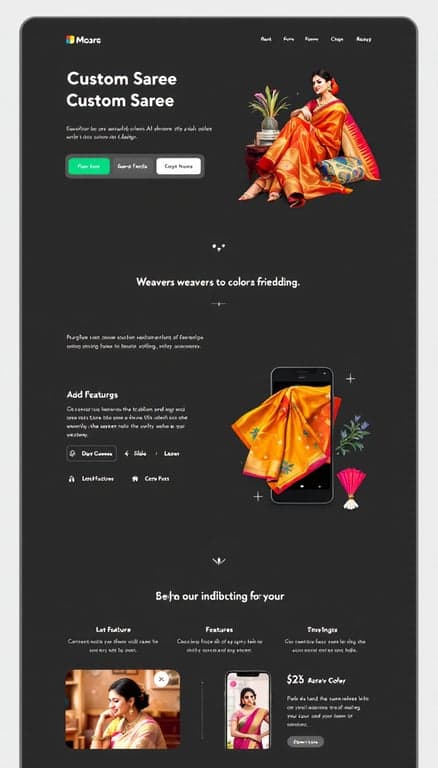 Custom Saree Designer App Concept