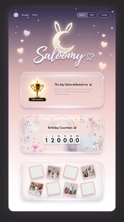 Saloomy Moonlit Boutique Landing
