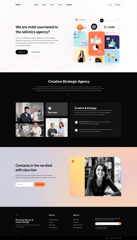 Creative Strategy Agency One-Page Website Design