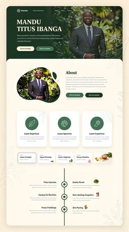 Mandu Titus Ibanga — Naturopathic Portfolio Hero