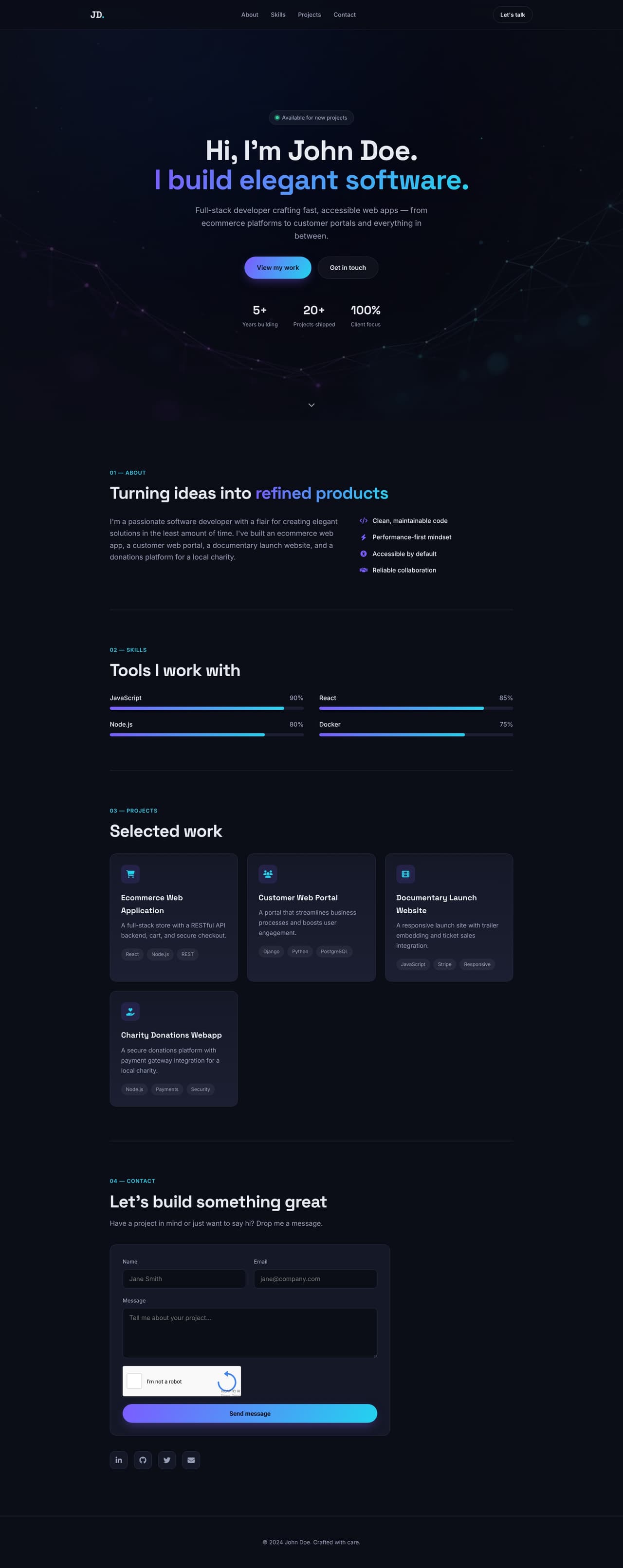 John Doe - Software Developer