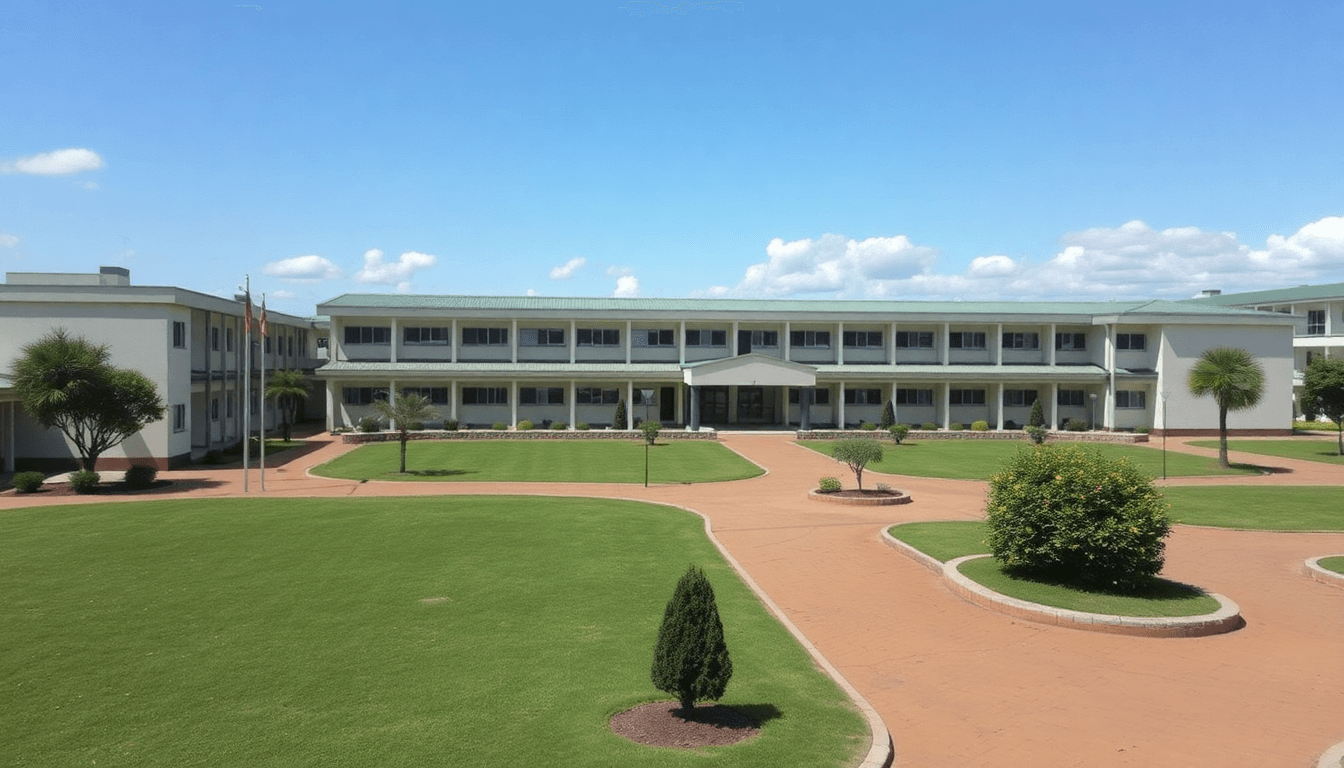 ts'ekelo lecsa high school campus showing modern buildings and well-maintained grounds