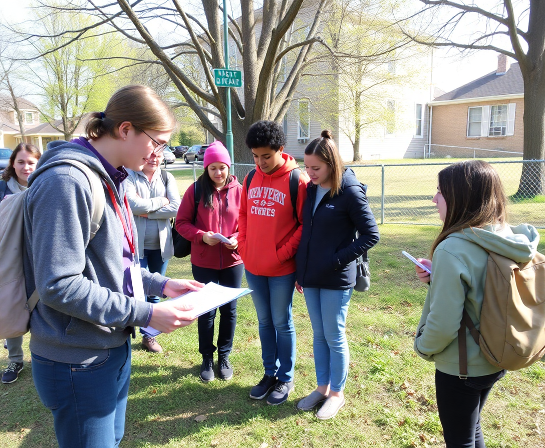 public health student conducting community health assessment