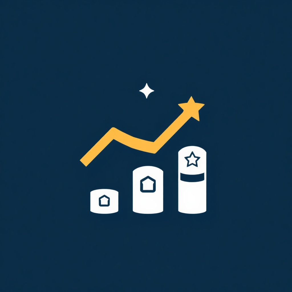 icon representing progress tracking and achievements