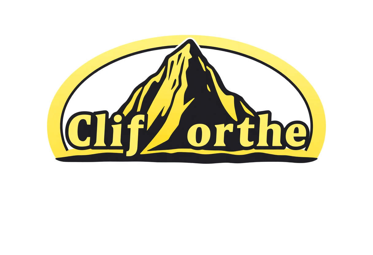 cliff orthe logo with yellow and black color scheme