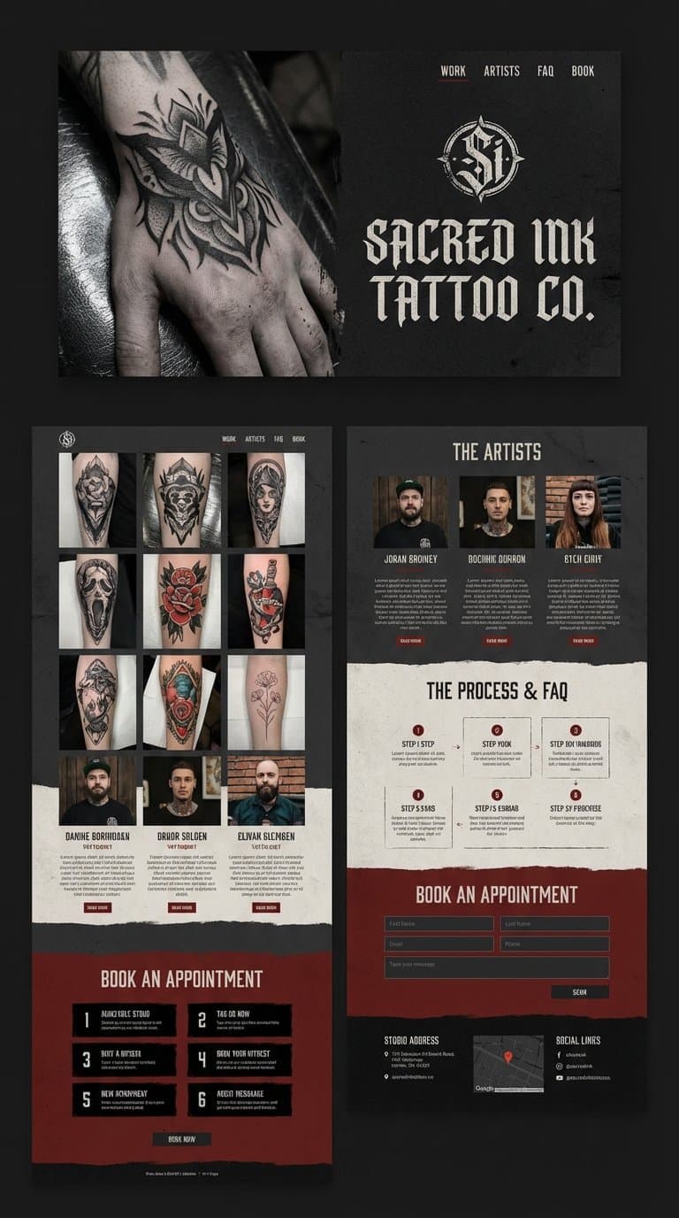 a website for my tattoo business