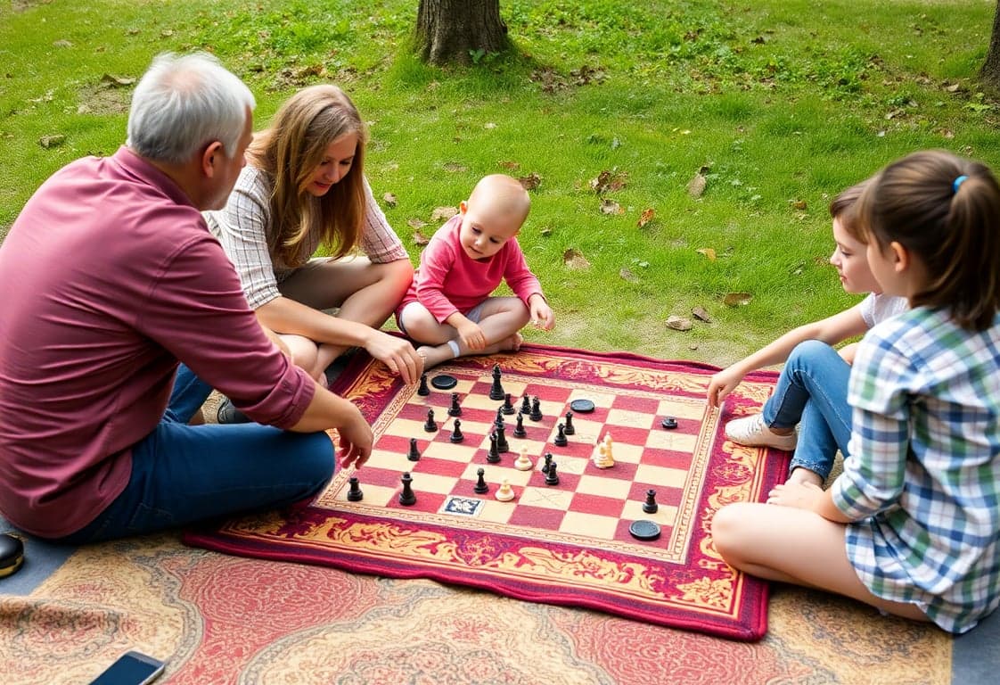 Picnic Fun: Chess and Ludo on the Go