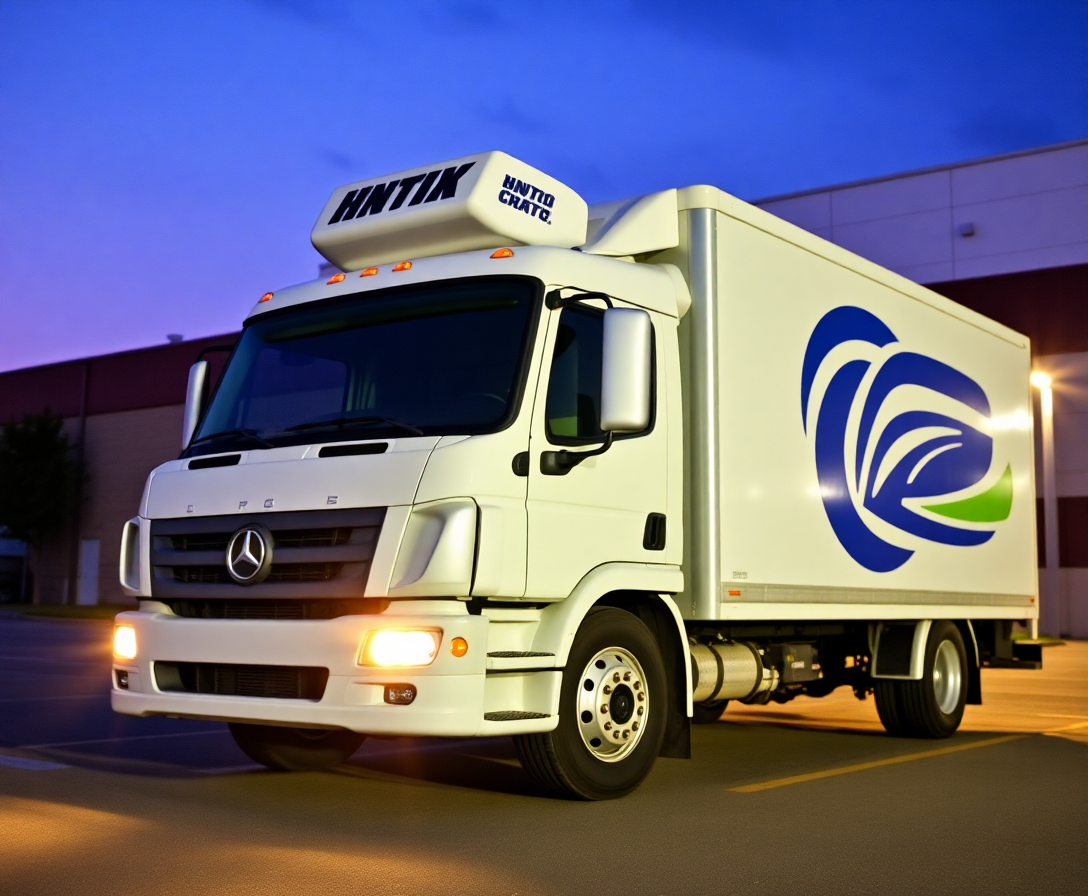 white delivery truck for vehicle tracking service