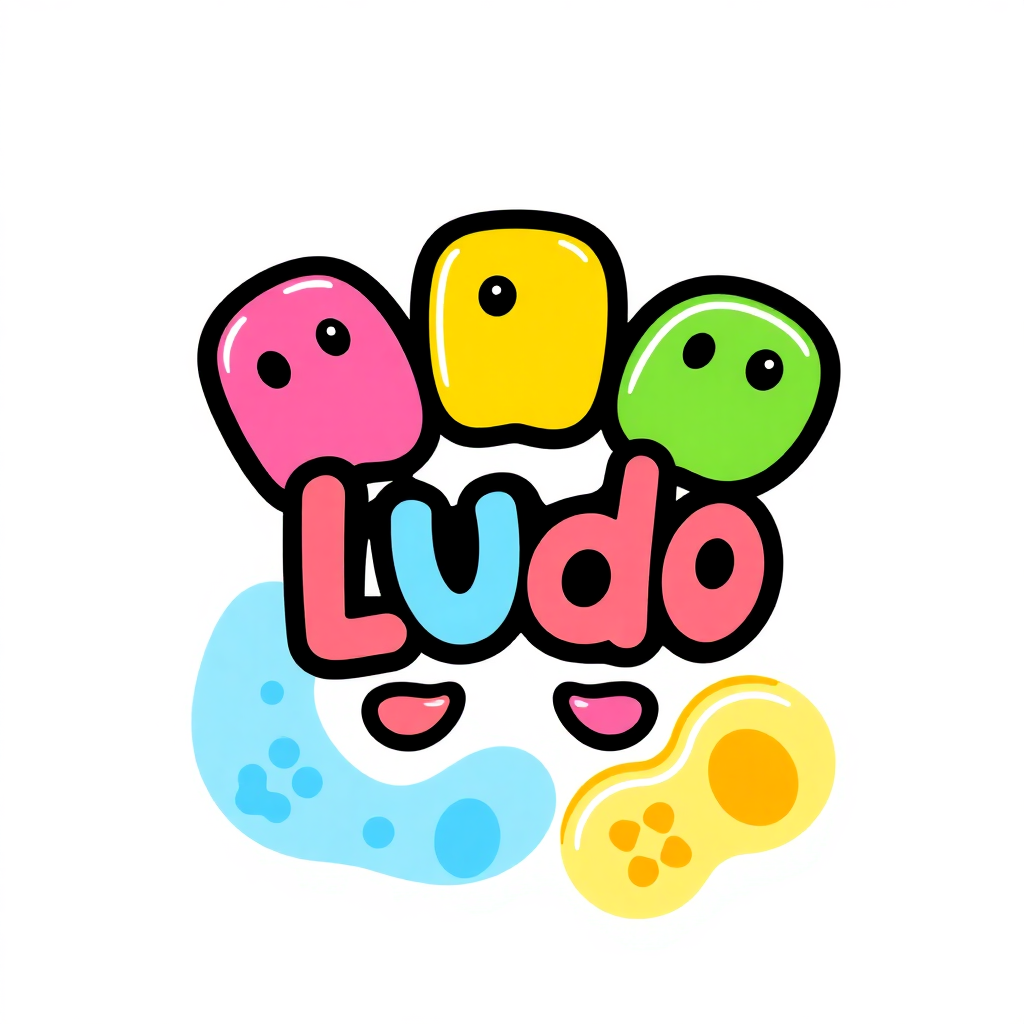 kidsludo logo, a playful and colorful design representing a children's game company