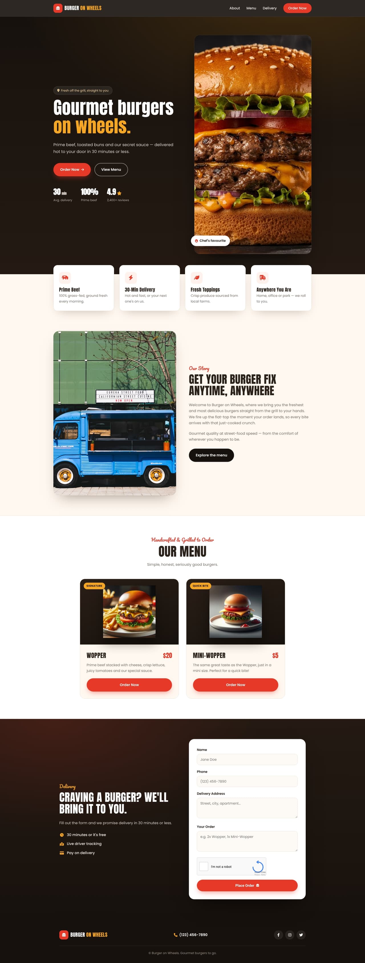 Burger on Wheels - Gourmet Burgers to Go!