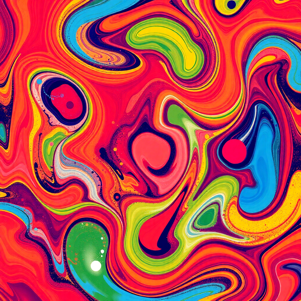vibrant abstract design showcasing sample's capabilities
