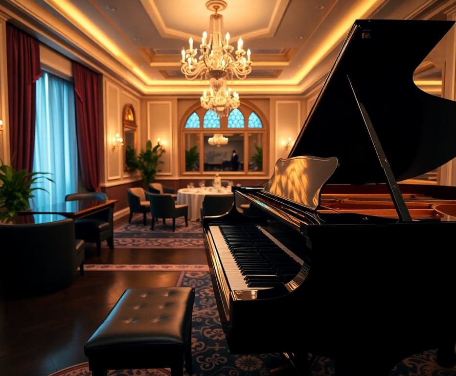 Elegant Piano Performance Setup