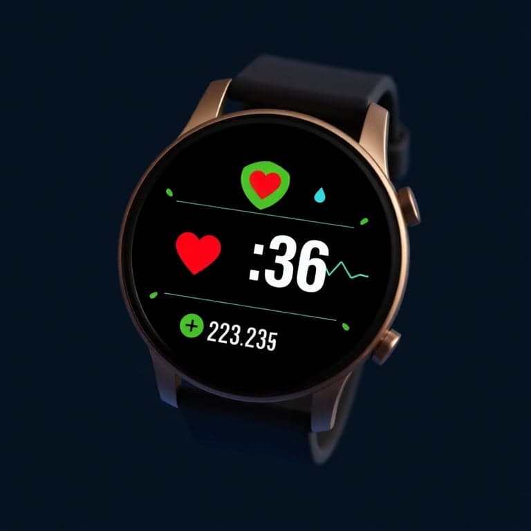 Fitness Tracker Smartwatch Display