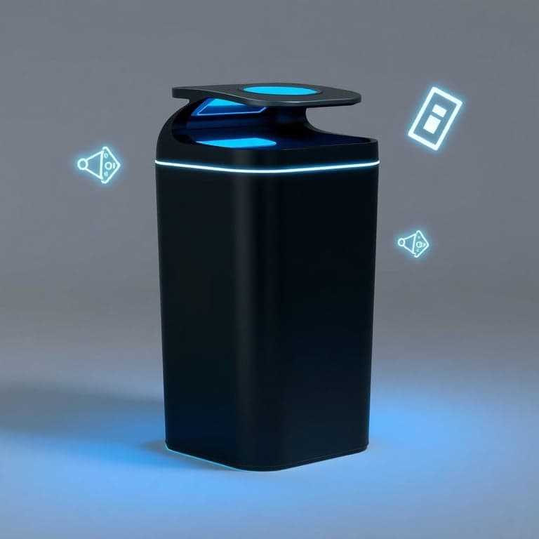 Sleek Smart Dustbin with IoT Sensors