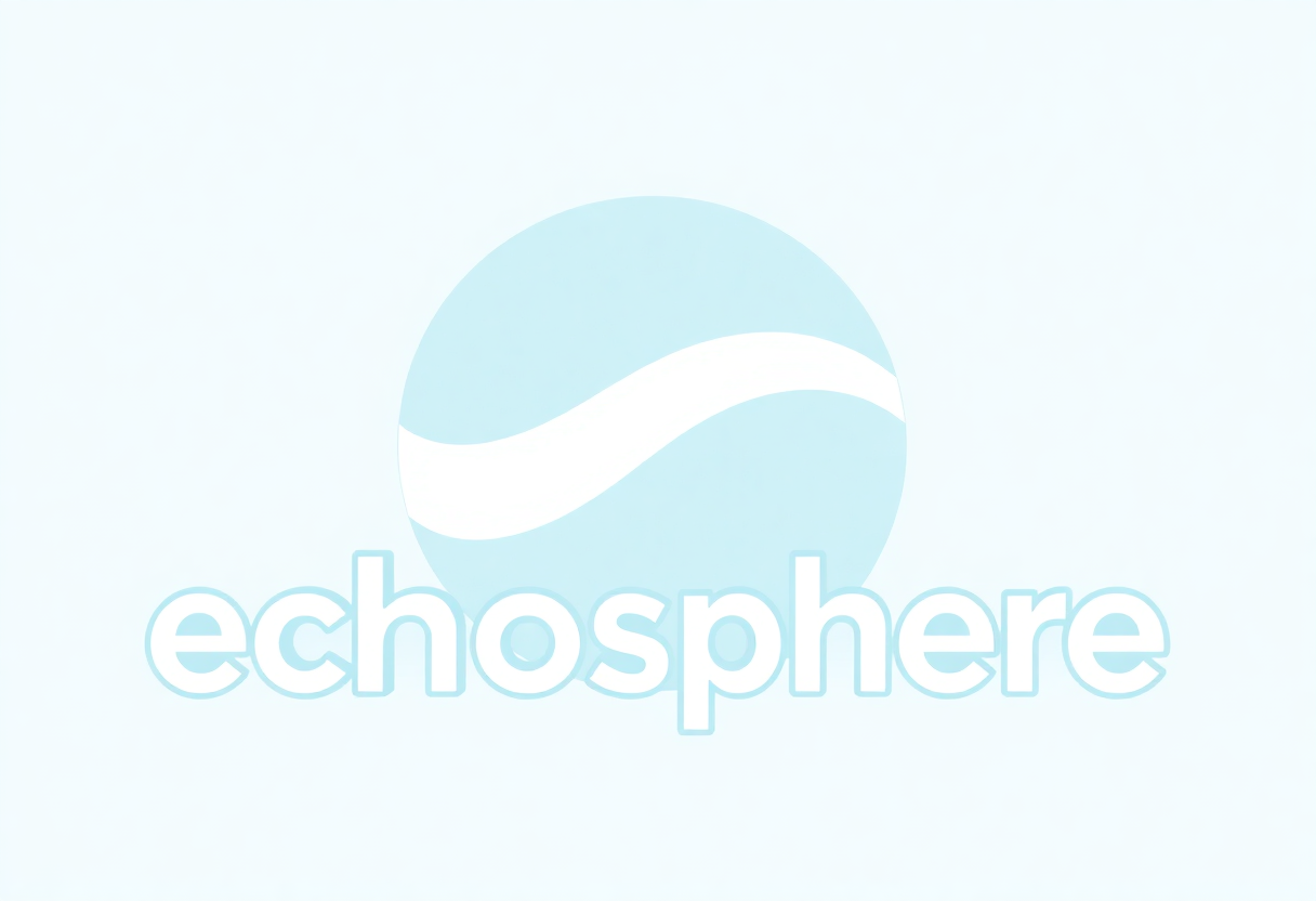 echosphere logo with modern design and light blue color scheme