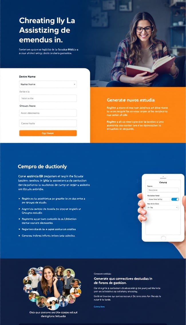 Sitio Web Asistencia EB para Registro de Estudiantes