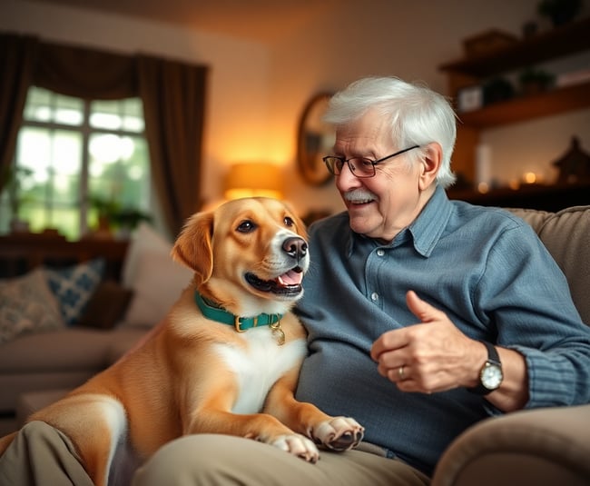 Cozy Moments with a Furry Friend