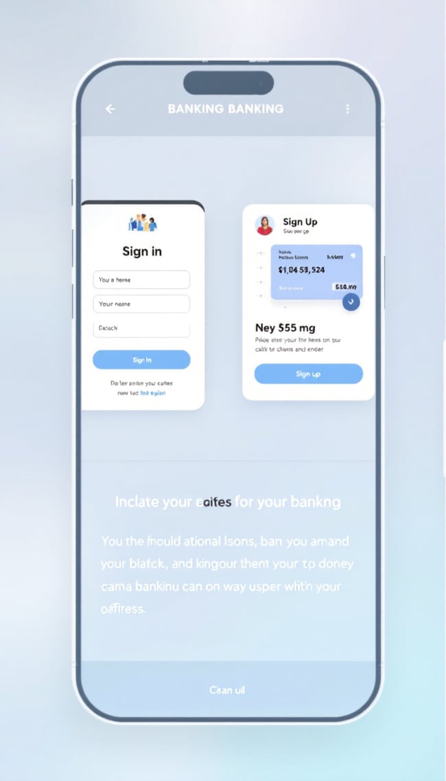 Modern Banking App Interface Design