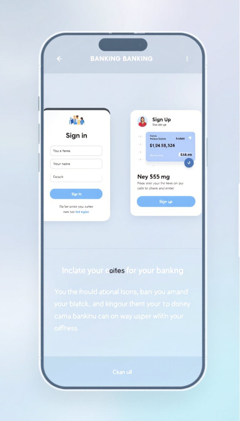 Modern Banking App Interface Design