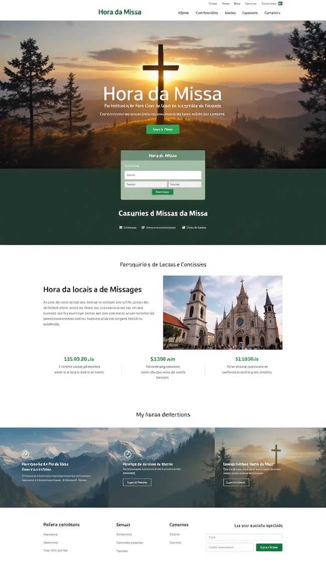 Hora da Missa - Site Aconchegante para Horários e Eventos Religiosos