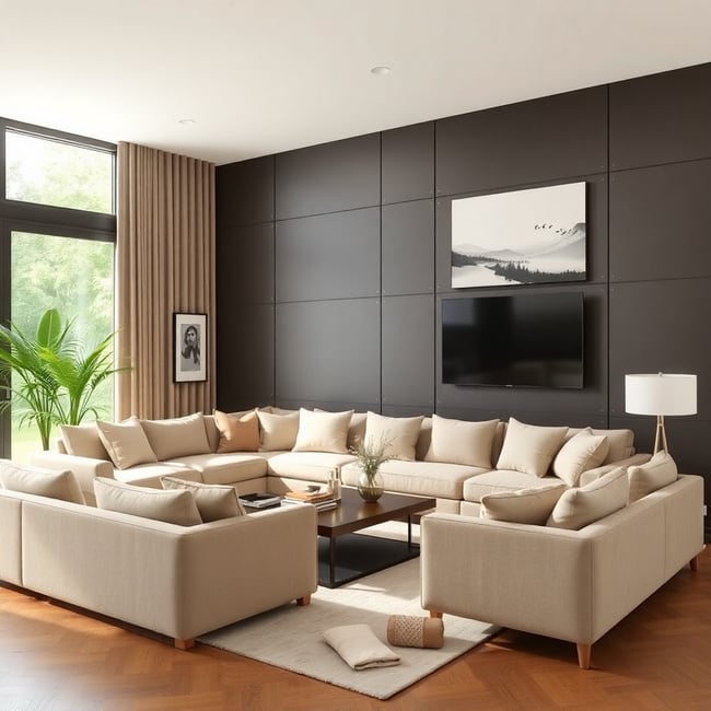 Modern Beige Living Room