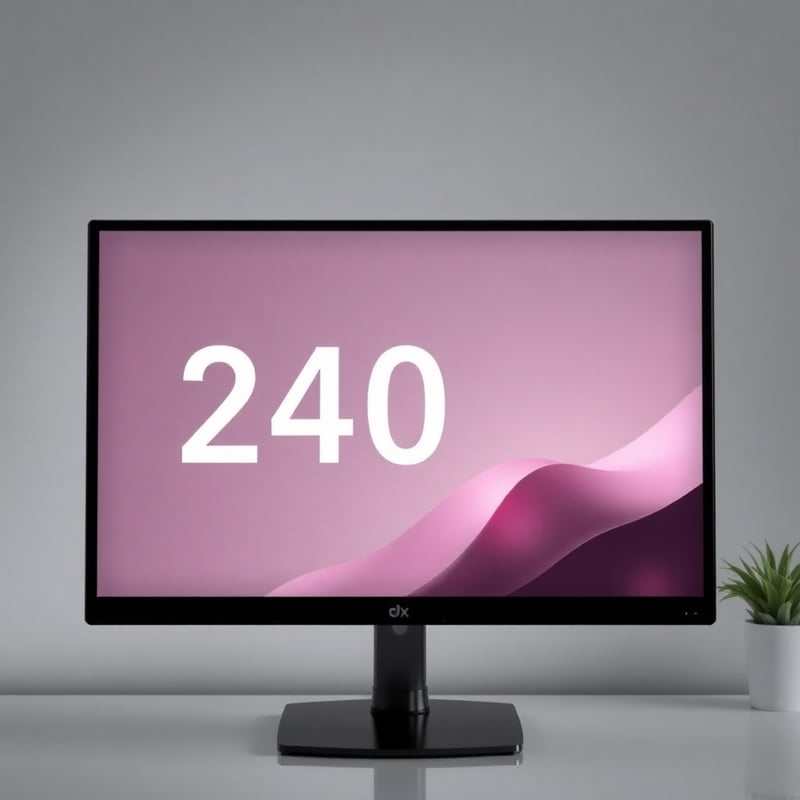 Monitoração Gamer 240Hz 1ms