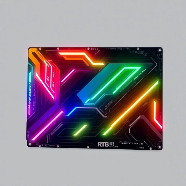 Futuristic RTX 4080 with RGB Lighting